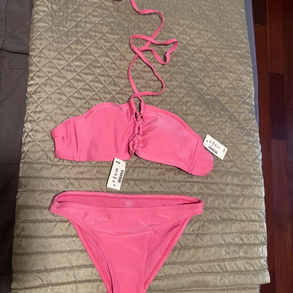 Aeropostale Live Love Dream Pink Bikini Top